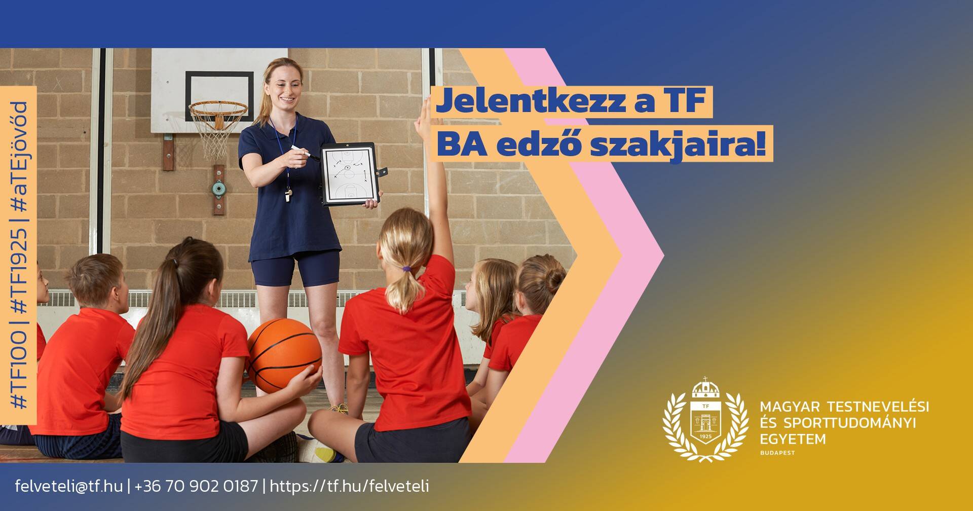 Jelentkezz a TF BA edző szakjaira!