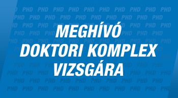 Meghívó a Sporttudományok Doktori Iskola online komplex vizsgájára